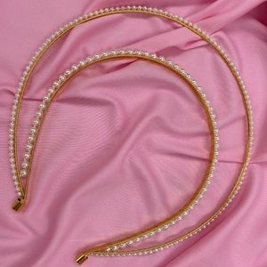 Double pearl halo headband